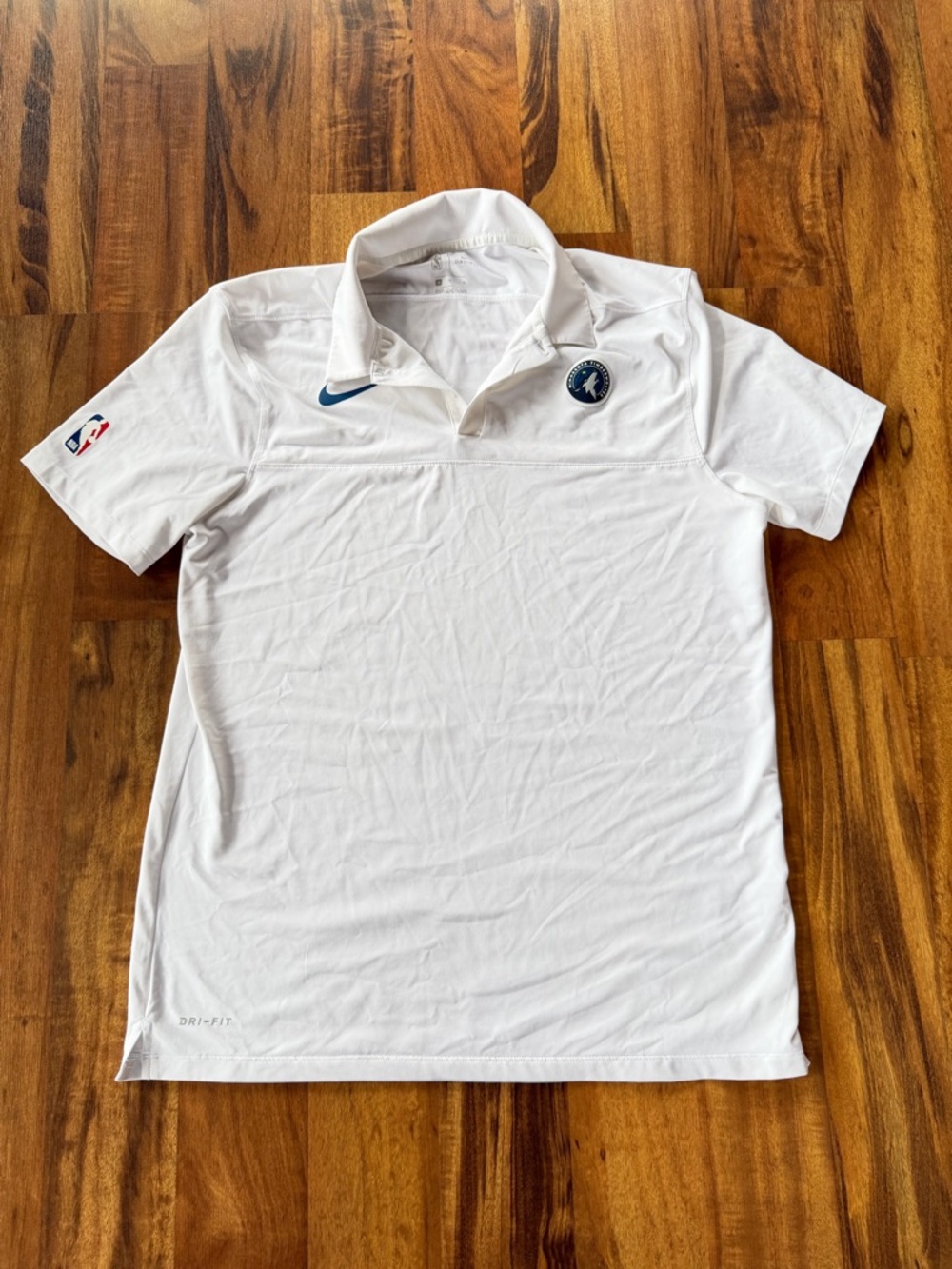 Nike golf Dri-FIT t wolves White collared top